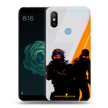 Силиконовый чехол на Xiaomi Mi A2 с принтом Контер страйк Counter strike Силиконовый чехол на Xiaomi Mi A2 с принтом Контер страйк Counter strike