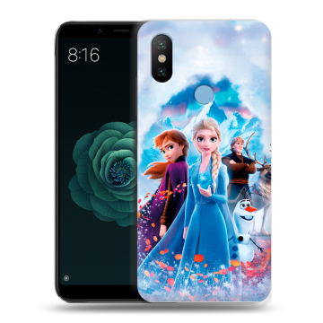 Силиконовый чехол на Xiaomi Mi A2 с принтом Холодное сердце Frozen Силиконовый чехол на Xiaomi Mi A2 с принтом Холодное сердце Frozen