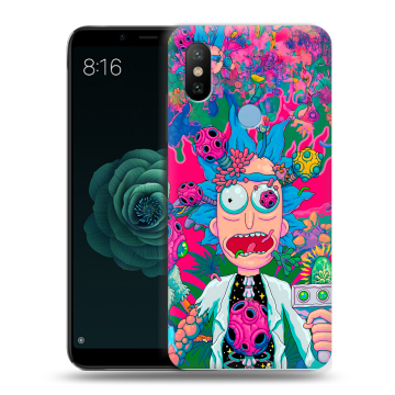 Силиконовый чехол на Xiaomi Mi A2 с принтом Рик и Морти Rick Morty Силиконовый чехол на Xiaomi Mi A2 с принтом Рик и Морти Rick Morty