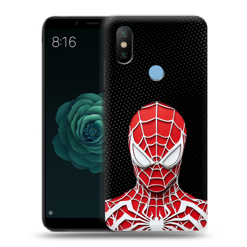 Силиконовый чехол на Xiaomi Mi A2 с принтом человек паук spiderman Силиконовый чехол на Xiaomi Mi A2 с принтом человек паук spiderman