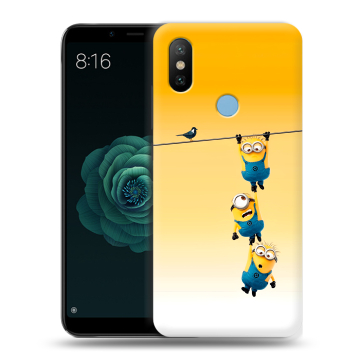 Силиконовый чехол на Xiaomi Mi A2 с принтом Миньоны Силиконовый чехол на Xiaomi Mi A2 с принтом Миньоны