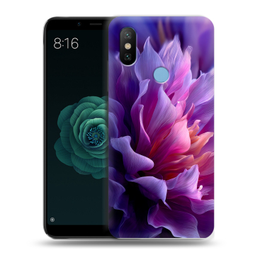 Силиконовый чехол на Xiaomi Mi A2 с принтом женский цветы Силиконовый чехол на Xiaomi Mi A2 с принтом женский цветы