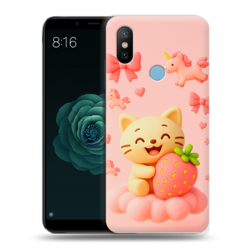 Силиконовый чехол на Xiaomi Mi A2 с принтом для девочек Силиконовый чехол на Xiaomi Mi A2 с принтом для девочек