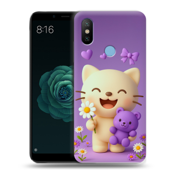 Силиконовый чехол на Xiaomi Mi A2 с принтом для девочек Силиконовый чехол на Xiaomi Mi A2 с принтом для девочек