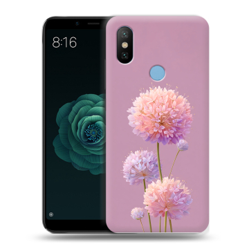 Силиконовый чехол на Xiaomi Mi A2 с принтом Цветы Силиконовый чехол на Xiaomi Mi A2 с принтом Цветы