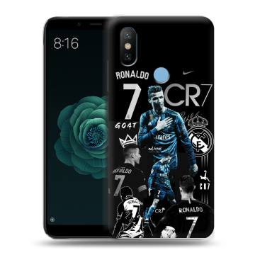 Силиконовый чехол на Xiaomi Mi A2 с принтом Реал Роналдо