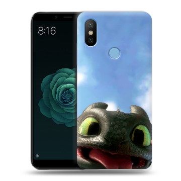 Силиконовый чехол на Xiaomi Mi A2 с принтом Как приручить дракона Силиконовый чехол на Xiaomi Mi A2 с принтом Как приручить дракона