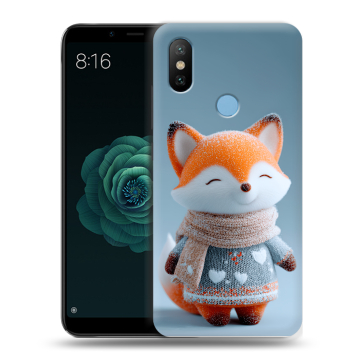 Силиконовый чехол на Xiaomi Mi A2 с принтом Лиса Силиконовый чехол на Xiaomi Mi A2 с принтом Лиса