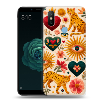 Силиконовый чехол на Xiaomi Mi A2 с принтом Модный принт Силиконовый чехол на Xiaomi Mi A2 с принтом Модный принт