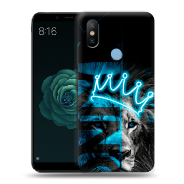 Силиконовый чехол на Xiaomi Mi A2 с принтом Король лев Силиконовый чехол на Xiaomi Mi A2 с принтом Король лев