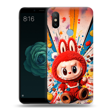 Силиконовый чехол на Xiaomi Mi A2 с принтом Labubu Лабубу Силиконовый чехол на Xiaomi Mi A2 с принтом Labubu Лабубу
