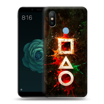 Силиконовый чехол на Xiaomi Mi A2 с принтом Squid Game Игра кальмара Силиконовый чехол на Xiaomi Mi A2 с принтом Squid Game Игра кальмара