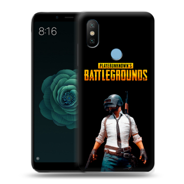 Силиконовый чехол на Xiaomi Mi A2 с принтом PUGB ПАГБ Силиконовый чехол на Xiaomi Mi A2 с принтом PUGB ПАГБ