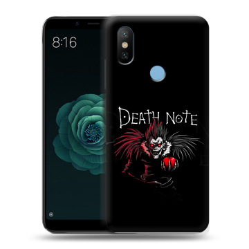 Силиконовый чехол на Xiaomi Mi A2 с принтом Death note Тетрадь смерти Силиконовый чехол на Xiaomi Mi A2 с принтом Death note Тетрадь смерти