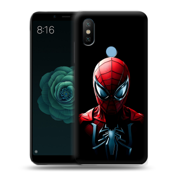 Силиконовый чехол на Xiaomi Mi A2 с принтом Spiderman Человек паук