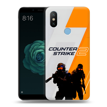 Силиконовый чехол на Xiaomi Mi A2 с принтом Counter Strike Силиконовый чехол на Xiaomi Mi A2 с принтом Counter Strike