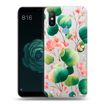 Силиконовый чехол на Xiaomi Mi A2 с принтом женский Силиконовый чехол на Xiaomi Mi A2 с принтом женский