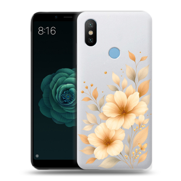Силиконовый чехол на Xiaomi Mi A2 с принтом для девушки Силиконовый чехол на Xiaomi Mi A2 с принтом для девушки