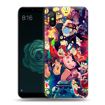Силиконовый чехол на Xiaomi Mi A2 с принтом Gravity Falls Гравити Фолз Силиконовый чехол на Xiaomi Mi A2 с принтом Gravity Falls Гравити Фолз