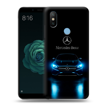 Силиконовый чехол на Xiaomi Mi A2 с принтом Mercedes Мерседес