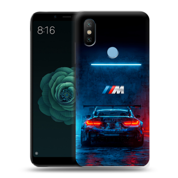 Силиконовый чехол на Xiaomi Mi A2 с принтом BMW БМВ Силиконовый чехол на Xiaomi Mi A2 с принтом BMW БМВ
