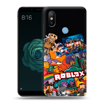 Силиконовый чехол на Xiaomi Mi A2 с принтом Roblox Роблокс Силиконовый чехол на Xiaomi Mi A2 с принтом Roblox Роблокс