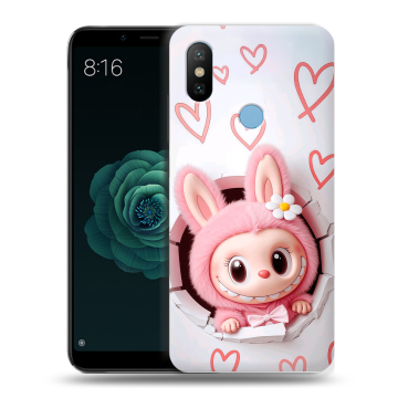 Силиконовый чехол на Xiaomi Mi A2 с принтом Labubu Лабубу