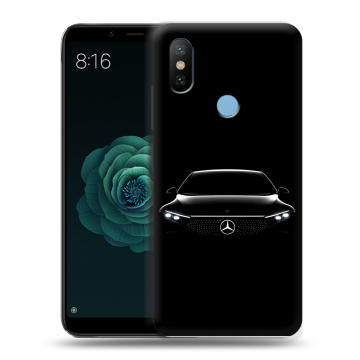 Силиконовый чехол на Xiaomi Mi A2 с принтом Mercedes Мерседес Силиконовый чехол на Xiaomi Mi A2 с принтом Mercedes Мерседес