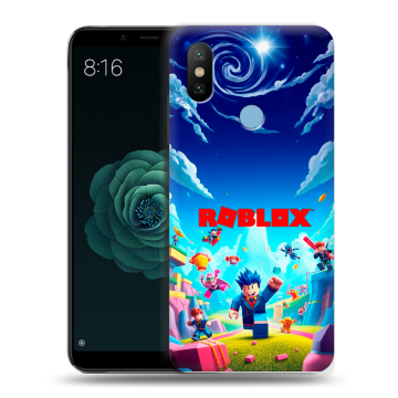 Силиконовый чехол на Xiaomi Mi A2 с принтом Roblox Роблокс Силиконовый чехол на Xiaomi Mi A2 с принтом Roblox Роблокс