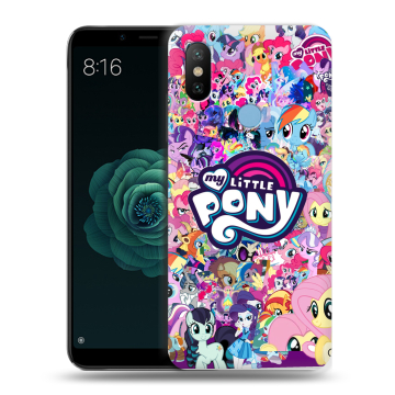 Силиконовый чехол на Xiaomi Mi A2 с принтом My little pony Дружба чудо Силиконовый чехол на Xiaomi Mi A2 с принтом My little pony Дружба чудо