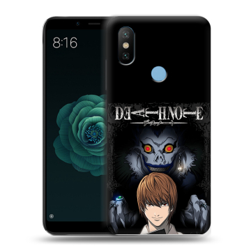 Силиконовый чехол на Xiaomi Mi A2 с принтом Death note Тетрадь смерти Силиконовый чехол на Xiaomi Mi A2 с принтом Death note Тетрадь смерти