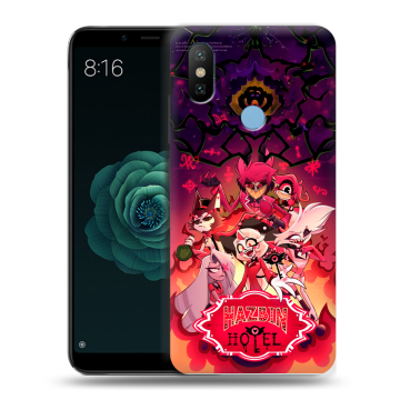 Силиконовый чехол на Xiaomi Mi A2 с принтом Hazbin Hotel Отель Хазбин Силиконовый чехол на Xiaomi Mi A2 с принтом Hazbin Hotel Отель Хазбин