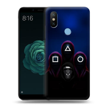 Силиконовый чехол на Xiaomi Mi A2 с принтом Игра Кальмара Силиконовый чехол на Xiaomi Mi A2 с принтом Игра Кальмара
