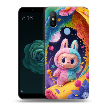 Силиконовый чехол на Xiaomi Mi A2 с принтом Labubu Лабубу Силиконовый чехол на Xiaomi Mi A2 с принтом Labubu Лабубу