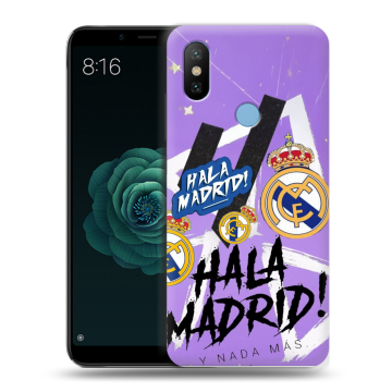 Силиконовый чехол на Xiaomi Mi A2 с принтом Real Madrid Реал Мадрид Силиконовый чехол на Xiaomi Mi A2 с принтом Real Madrid Реал Мадрид