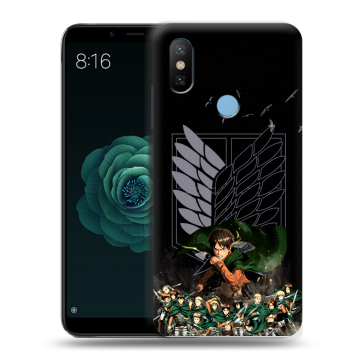 Силиконовый чехол на Xiaomi Mi A2 с принтом Атака титанов Силиконовый чехол на Xiaomi Mi A2 с принтом Атака титанов