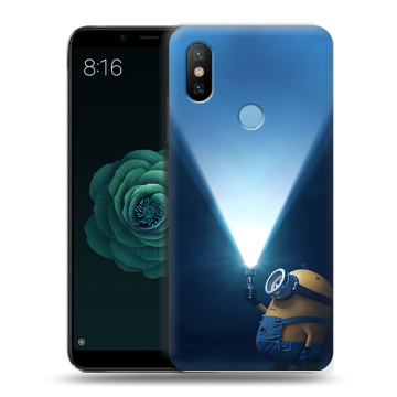 Силиконовый чехол на Xiaomi Mi A2 с принтом Миньоны Силиконовый чехол на Xiaomi Mi A2 с принтом Миньоны