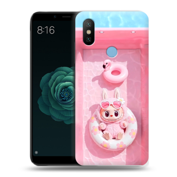 Силиконовый чехол на Xiaomi Mi A2 с принтом Labubu Лабубу Силиконовый чехол на Xiaomi Mi A2 с принтом Labubu Лабубу