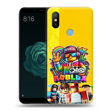 Силиконовый чехол на Xiaomi Mi A2 с принтом Roblox Роблокс Силиконовый чехол на Xiaomi Mi A2 с принтом Roblox Роблокс