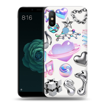 Силиконовый чехол на Xiaomi Mi A2 с принтом Y2K Силиконовый чехол на Xiaomi Mi A2 с принтом Y2K