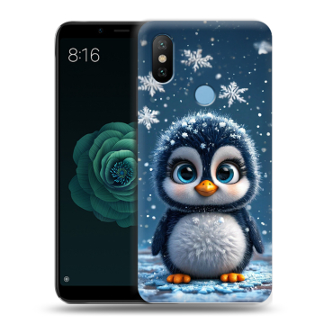 Силиконовый чехол на Xiaomi Mi A2 с принтом Новый год Силиконовый чехол на Xiaomi Mi A2 с принтом Новый год