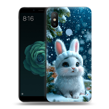 Силиконовый чехол на Xiaomi Mi A2 с принтом Новый год Силиконовый чехол на Xiaomi Mi A2 с принтом Новый год