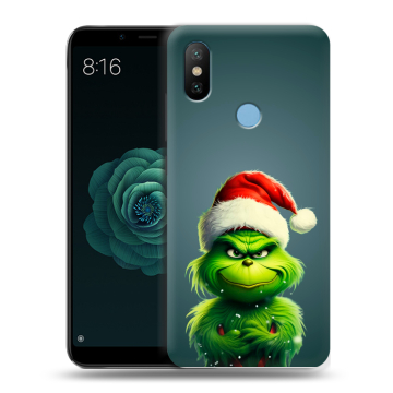 Силиконовый чехол на Xiaomi Mi A2 с принтом Новый год Силиконовый чехол на Xiaomi Mi A2 с принтом Новый год
