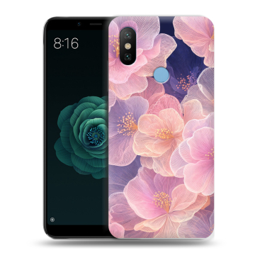 Силиконовый чехол на Xiaomi Mi A2 с принтом женский Силиконовый чехол на Xiaomi Mi A2 с принтом женский