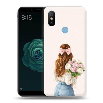 Силиконовый чехол на Xiaomi Mi A2 с принтом женский Силиконовый чехол на Xiaomi Mi A2 с принтом женский