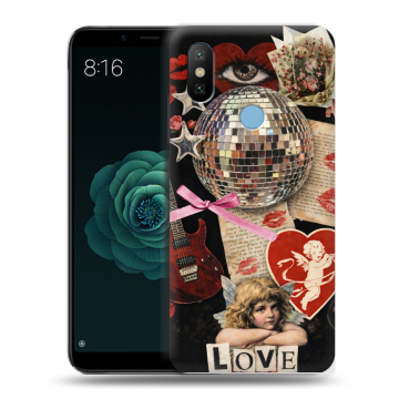 Силиконовый чехол на Xiaomi Mi A2 с принтом для девочек Силиконовый чехол на Xiaomi Mi A2 с принтом для девочек