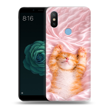 Силиконовый чехол на Xiaomi Mi A2 с принтом женский Силиконовый чехол на Xiaomi Mi A2 с принтом женский