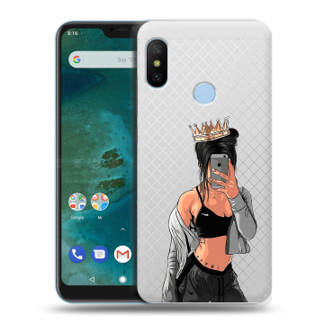 Пластиковый чехол на Xiaomi Mi A2 Lite с принтом Женские принты Пластиковый чехол на Xiaomi Mi A2 Lite с принтом Женские принты