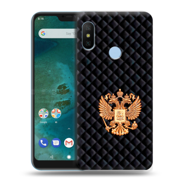Пластиковый чехол на Xiaomi Mi A2 Lite с принтом Герб России принт Пластиковый чехол на Xiaomi Mi A2 Lite с принтом Герб России принт