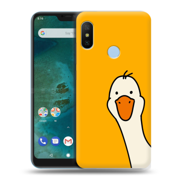 Пластиковый чехол на Xiaomi Mi A2 Lite с принтом Утка Пластиковый чехол на Xiaomi Mi A2 Lite с принтом Утка